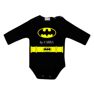 Carra Black Batman бебешко боди